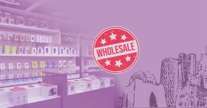 Retailer using Saddar App to browse and order wholesale products.